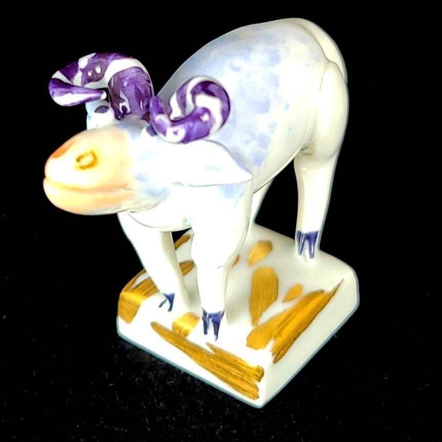 美品 ◇ マイセン 干支 手びねり 未 フィギュリン ひつじ Meissen
