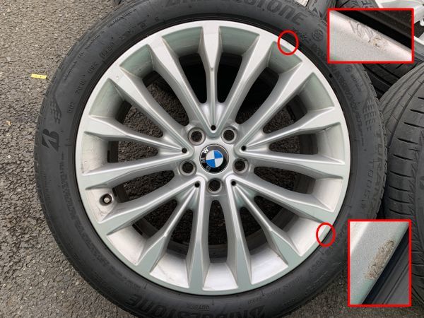 中古 ホイールタイヤ 4本 245/45R18 2021年製 BMW 5シリーズ G30 G31 