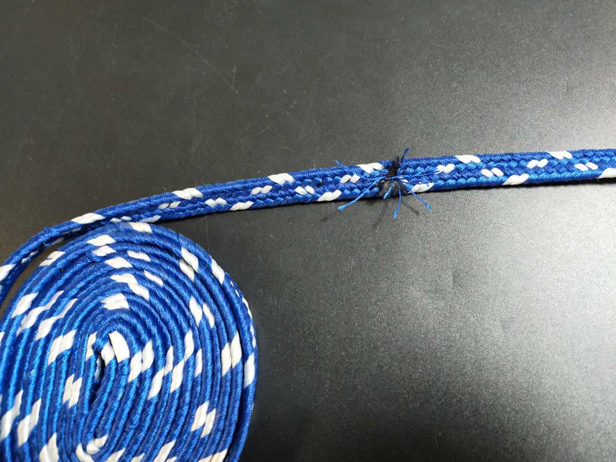 下げ緒 高級絹製 日本刀装具 深蒼色 長さ3m 激安商品 深蒼色