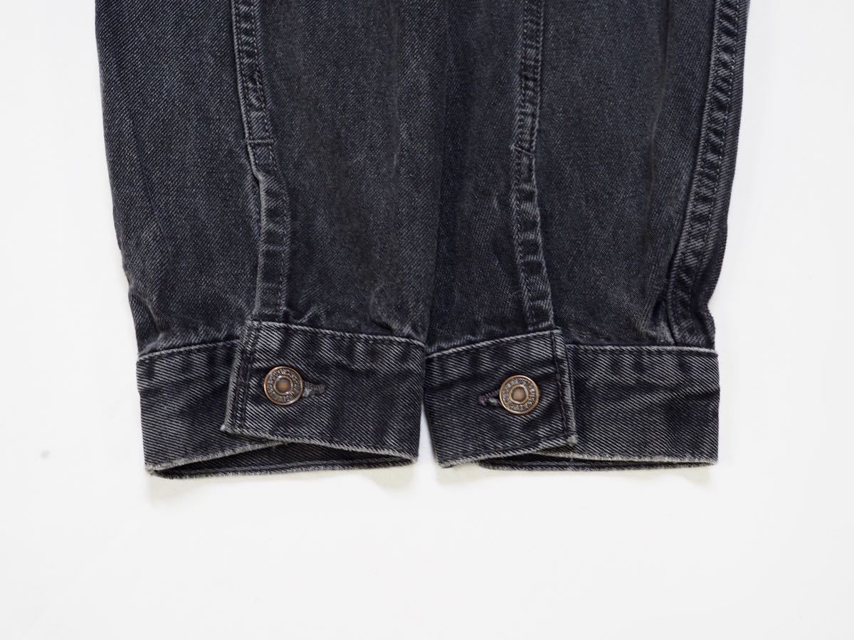USA製/XL 80s90s Levi's 70507-4159 先染め ブラック デニムジャケット