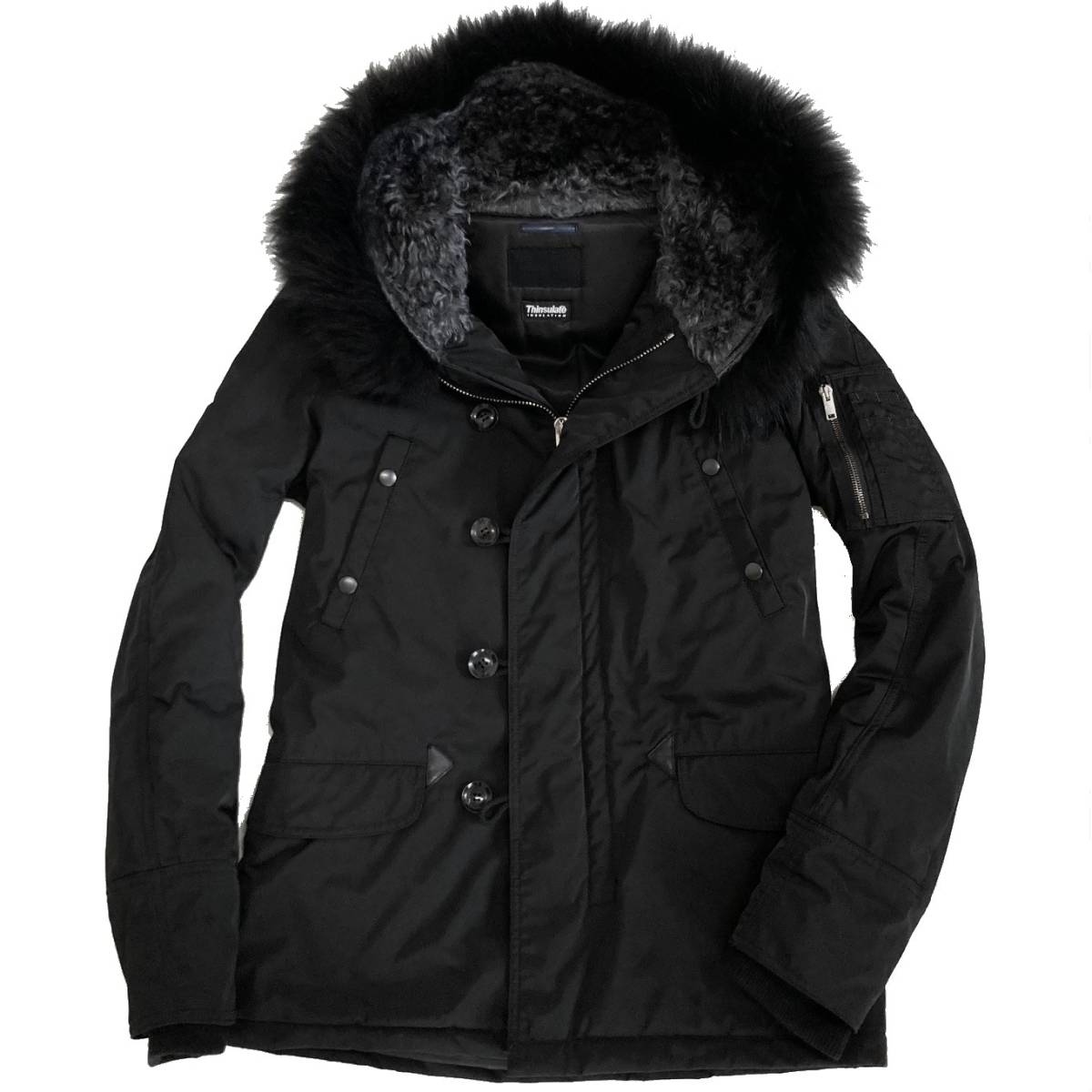 定価14万 junhashimoto STEIFF HEAVY NYLON SHAWL COLLAR N-3B 4 