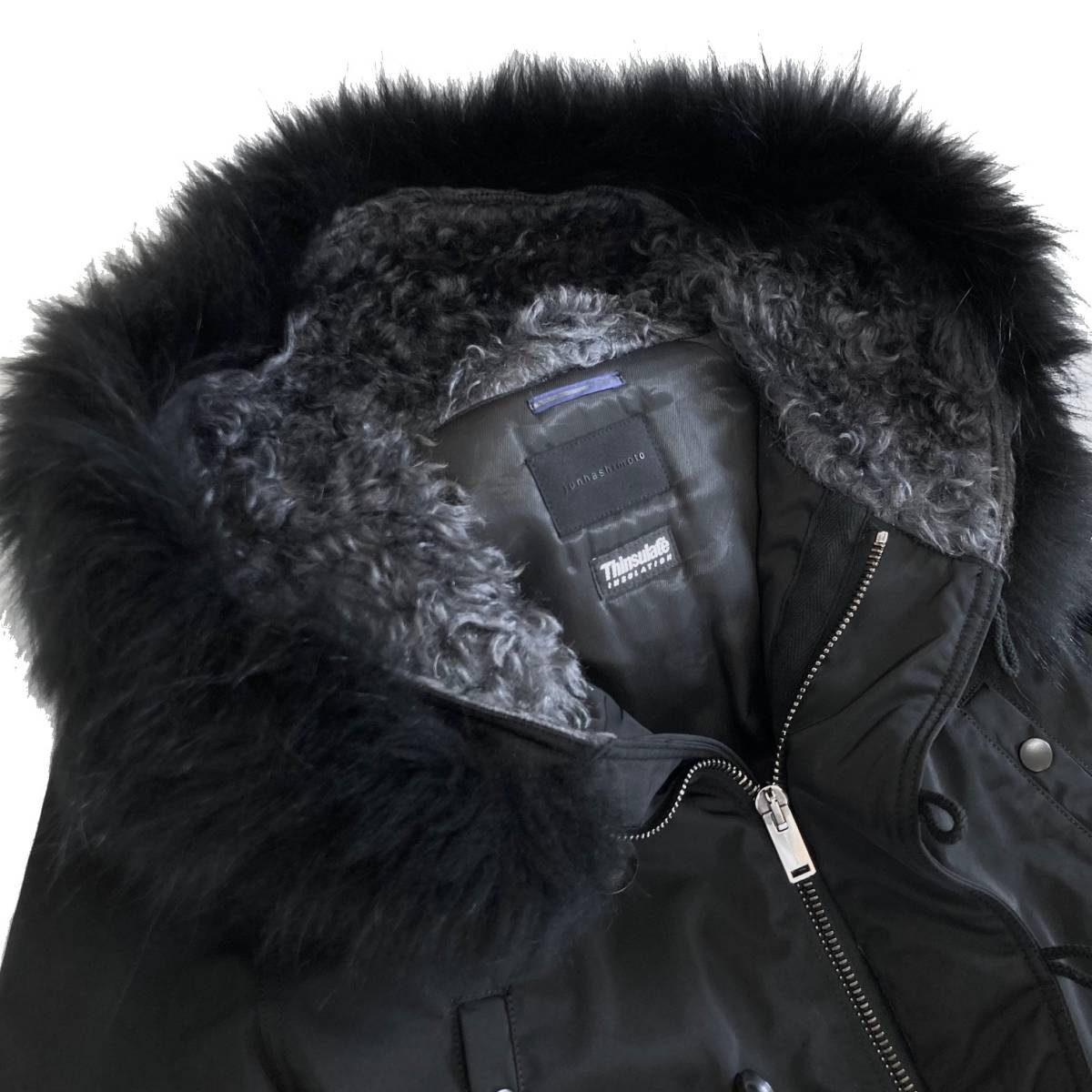 定価14万 junhashimoto STEIFF HEAVY NYLON SHAWL COLLAR N-3B 4 