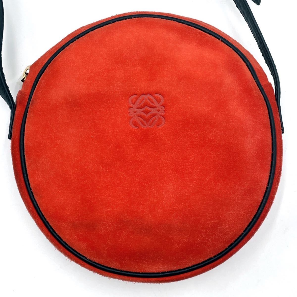 1円〜 【未使用級】 LOEWE ロエべ アナグラム ロゴ 型押し 丸型 