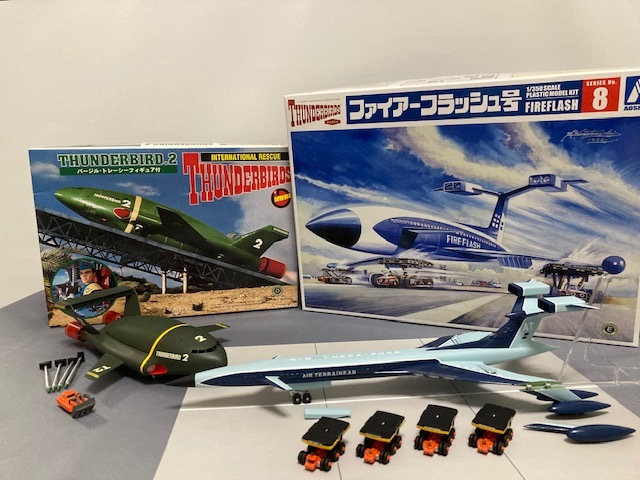 イマイ 1/350 サンダーバード2号 付き アオシマ ファイアーフラッシュ