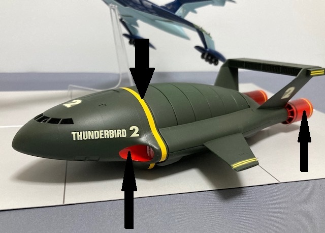 イマイ 1/350 サンダーバード2号 付き アオシマ ファイアーフラッシュ