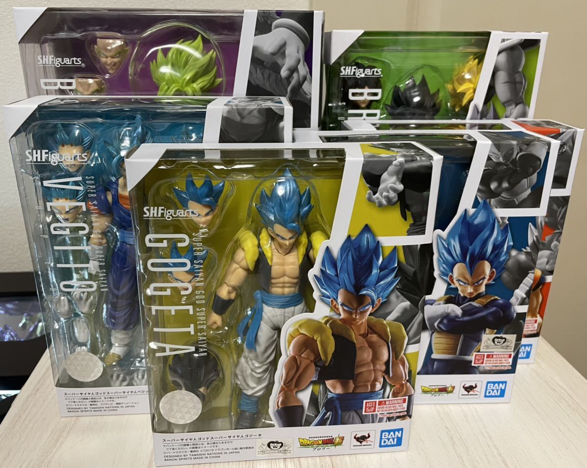 フィギュアーツ ベジット ブロリー ビルス他 パーツ 大量セット S.H.Figuarts ドラゴンボール超-ブロリー- 5体&スーパーサイヤ人ゴッド