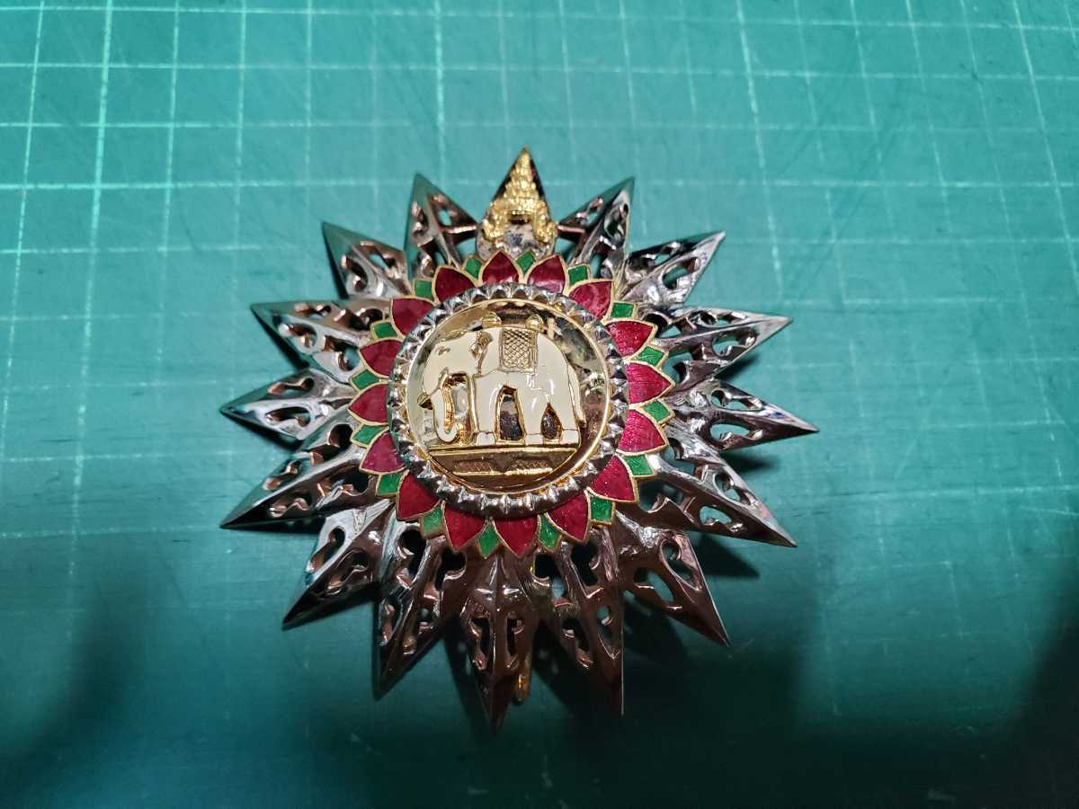 タイ王国 勲二等白象勲章本章単品 激レア 白象勲章 王冠勲章(勲章