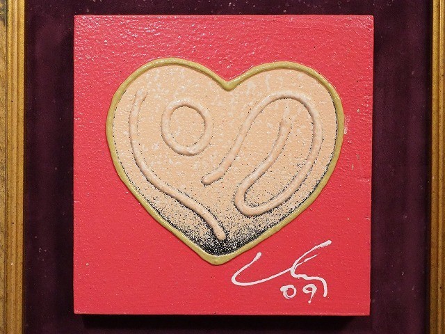 andy lakey love heart アクリル画 andy lakey love heart アクリル画