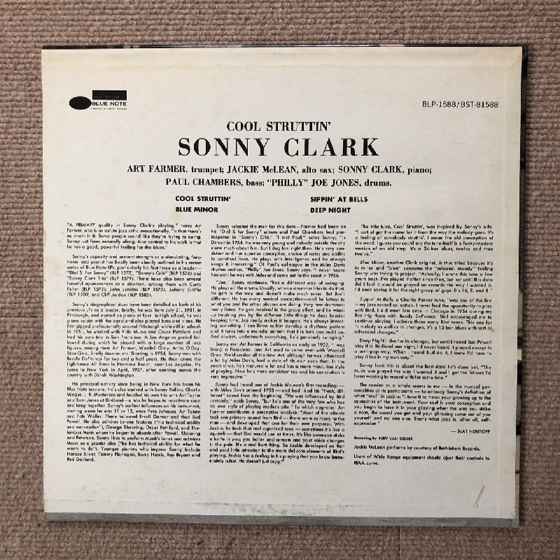 Clark レコード ソニー・クラーク Sonny - ⁄ 高音質LP・復刻盤 SONNY