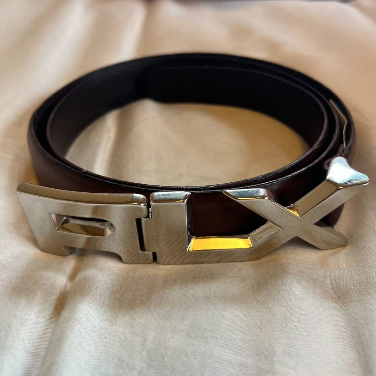 新品 RLX POLO RALPH LAUREN 1992 leather belt brown レザー ベルト 