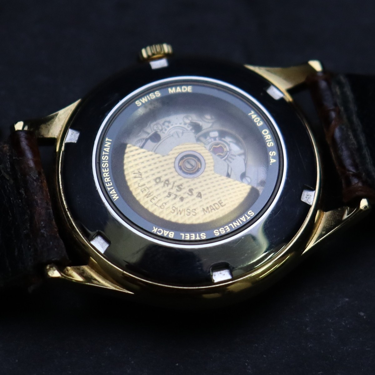 希少 ローマンホワイト文字盤 ORIS オリス ポインターデイト 7403 cal