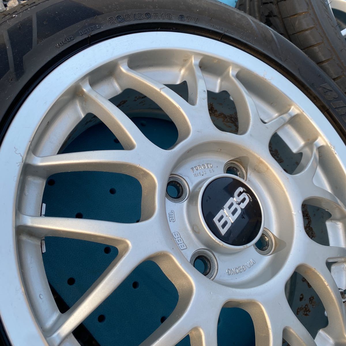 BBS 16×6J オフセット55 RG325 PCD114.3 4穴 2本 205/50R16 87V B