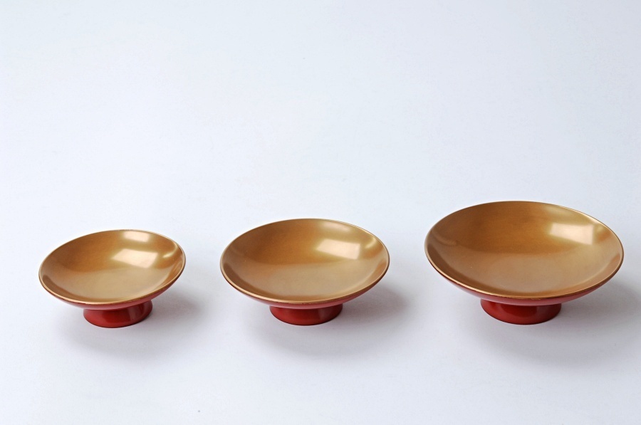 最新作，定番】 輪島塗 五島屋謹製 屠蘇器揃 天然木 漆塗金蒔絵