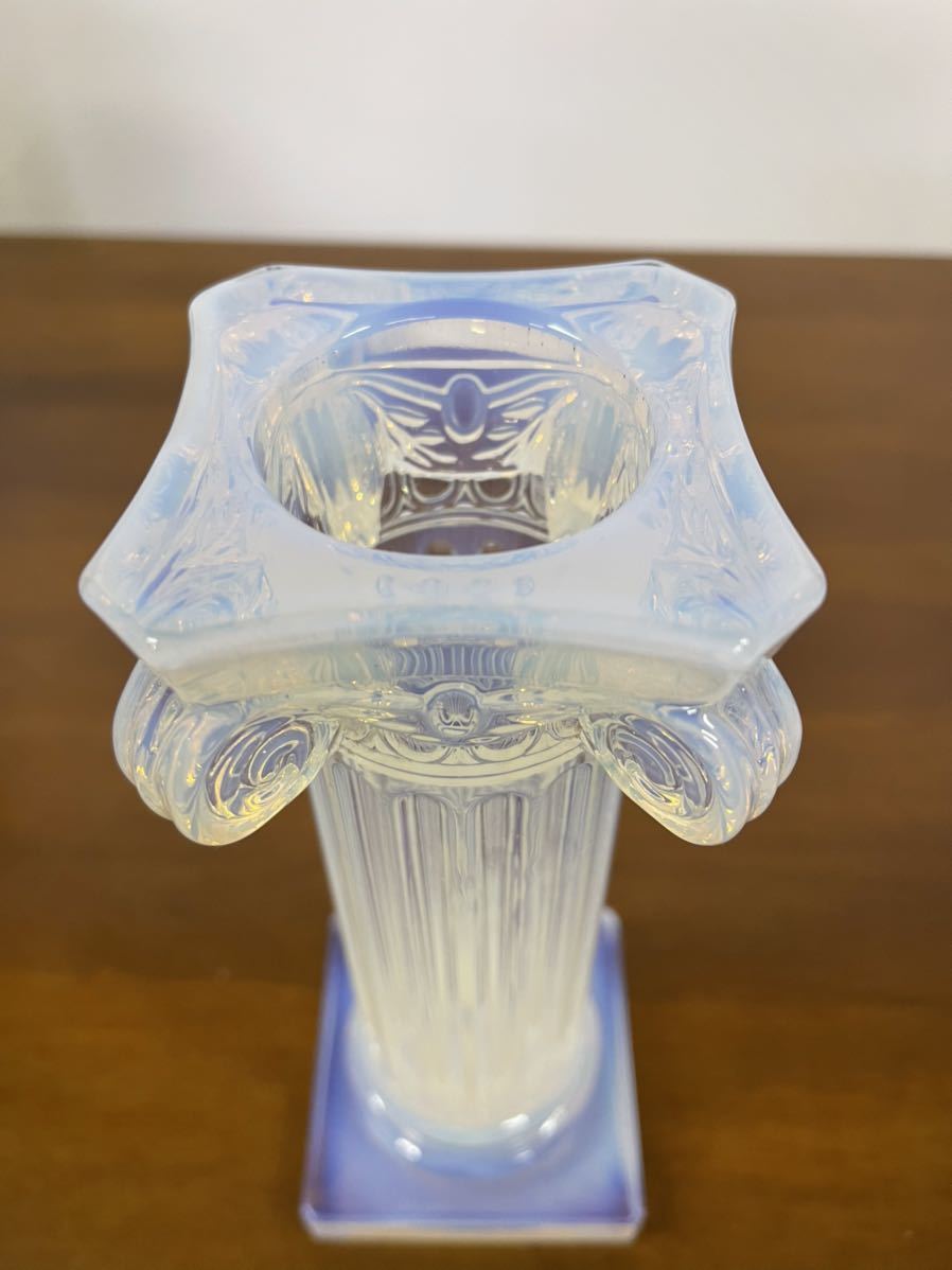 Kamei Glass カメイガラス イオニア式 オーパールクリスタルフラワーベース 古代ギリシャ様式 オパーリン レッドクリスタル 花瓶 クリスタルガラス 売買されたオークション情報 Yahooの商品情報をアーカイブ公開 オークファン Aucfan Com