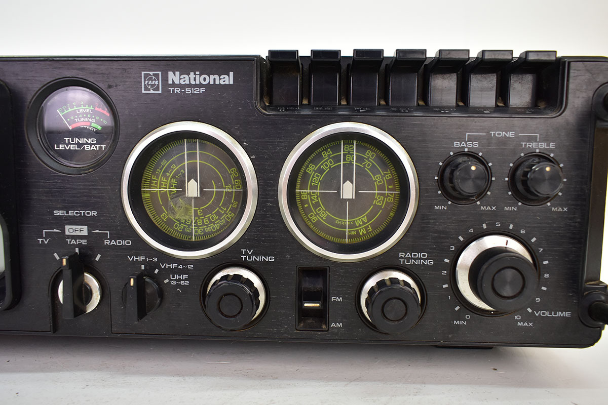 昭和レトロ 70'S ＊National ナショナル＊TR512F ＊TV RADIO CASSETTE
