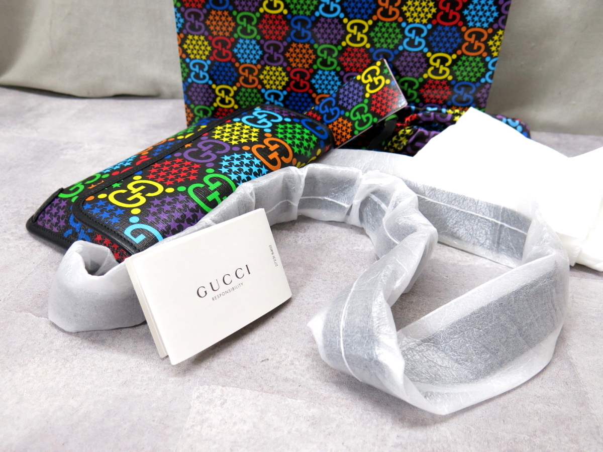 グッチ GGサイケデリック PVC GUCCI サイケデリック クラッチバッグ