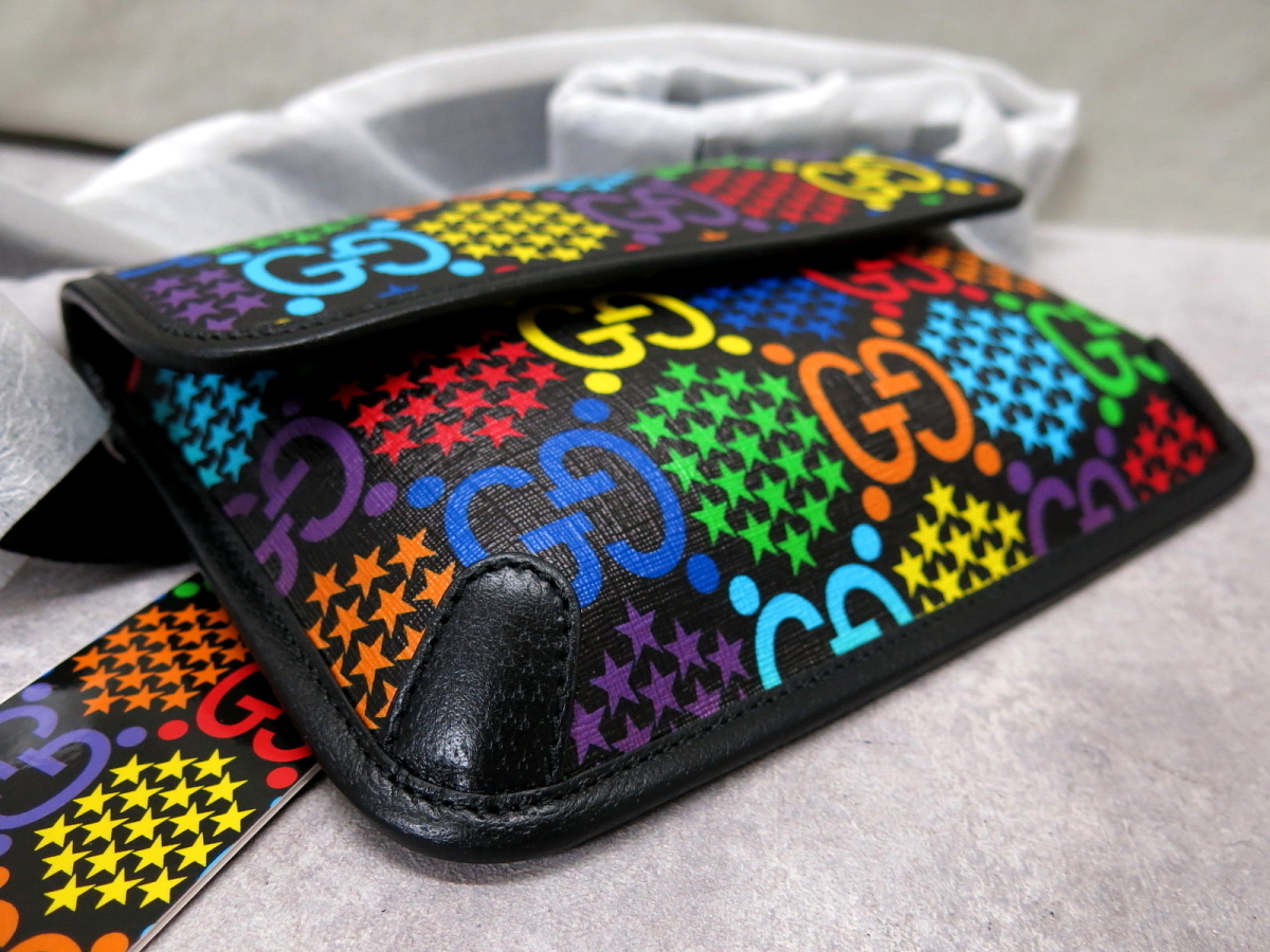 グッチ GGサイケデリック PVC GUCCI サイケデリック クラッチバッグ