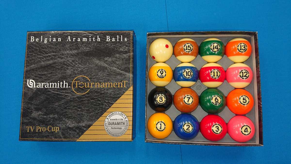アラミス ARAMITH デュラミスビリヤードボール JPBA公式ボールに