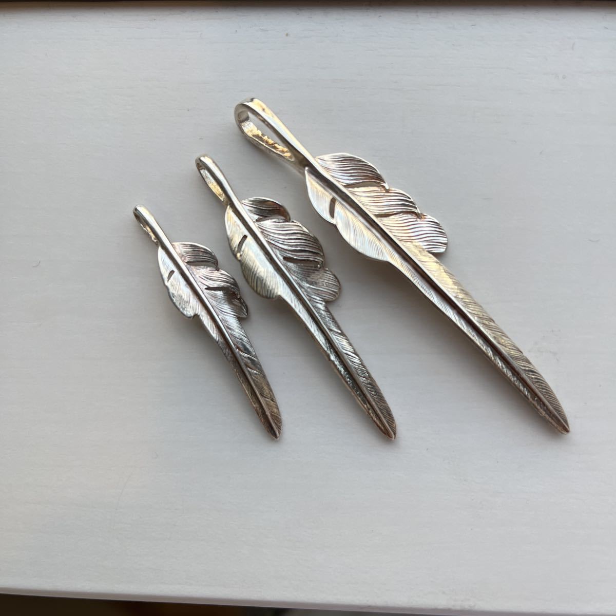 美品 ラリースミス LARRY SMITH カゼキリフェザーネックレス カスタム 