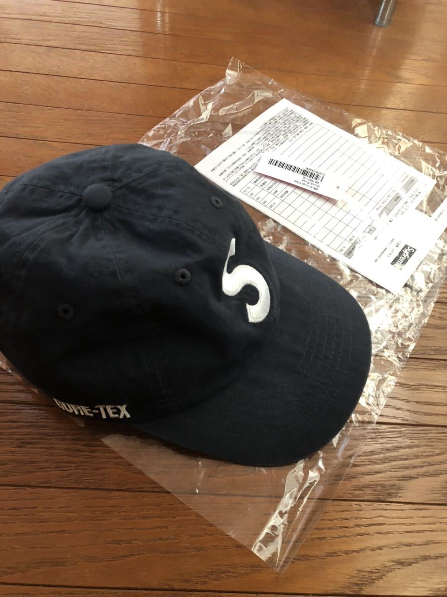 supreme GORE-TEX S Logo 6-Panel キャップ ブラック 美品 (帽子