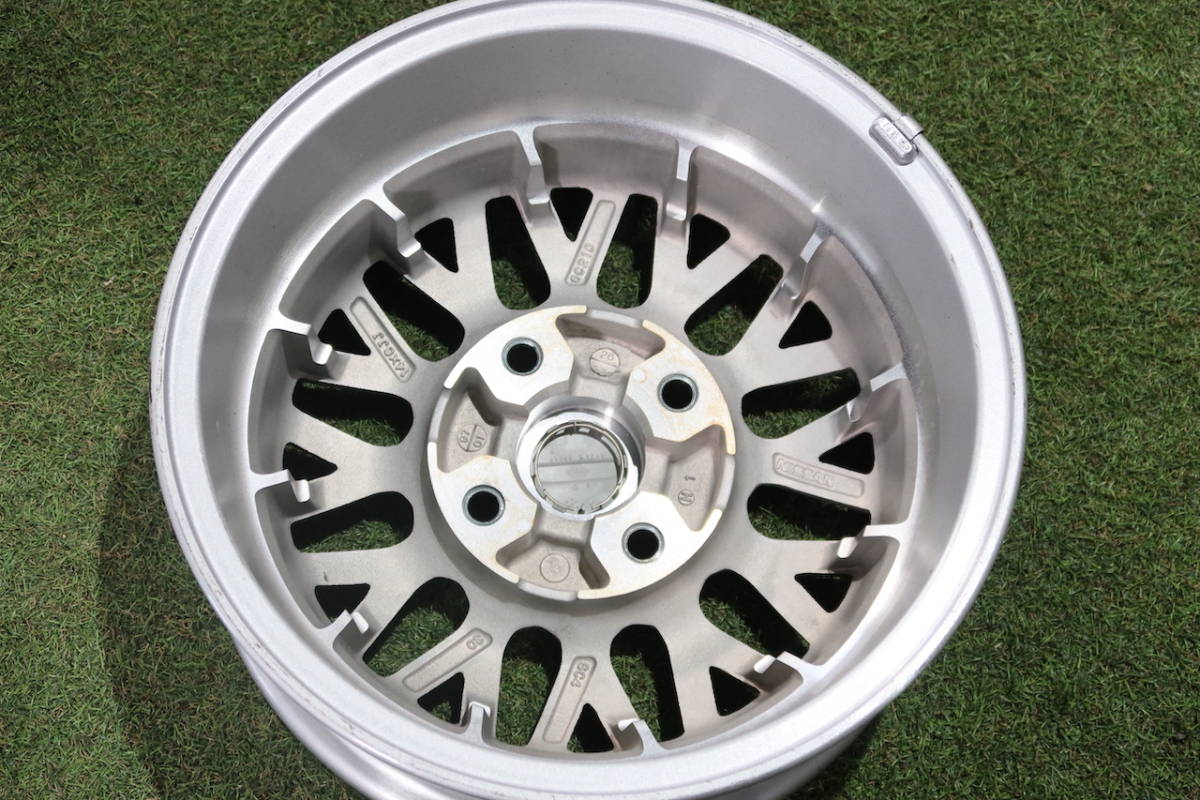 希少美品＞日産 W30系 ラルゴ 純正 14in 5.5J/6J+30 PCD114.3 メッシュ 