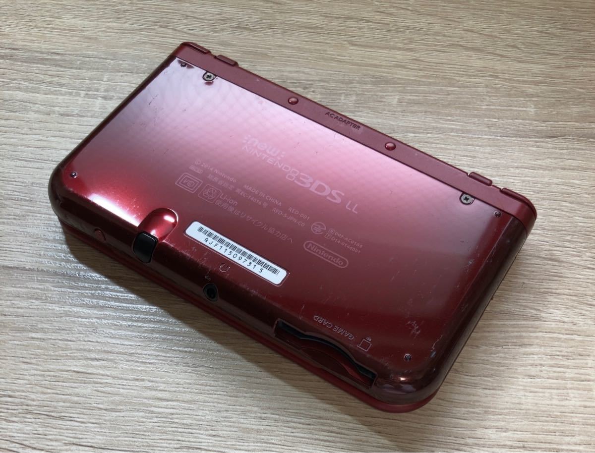 ニンテンドー3DS メタリックレッド 動作品 Newニンテンドー3DS LL 任天堂3DS Nintendo メタリックレッド 1000円