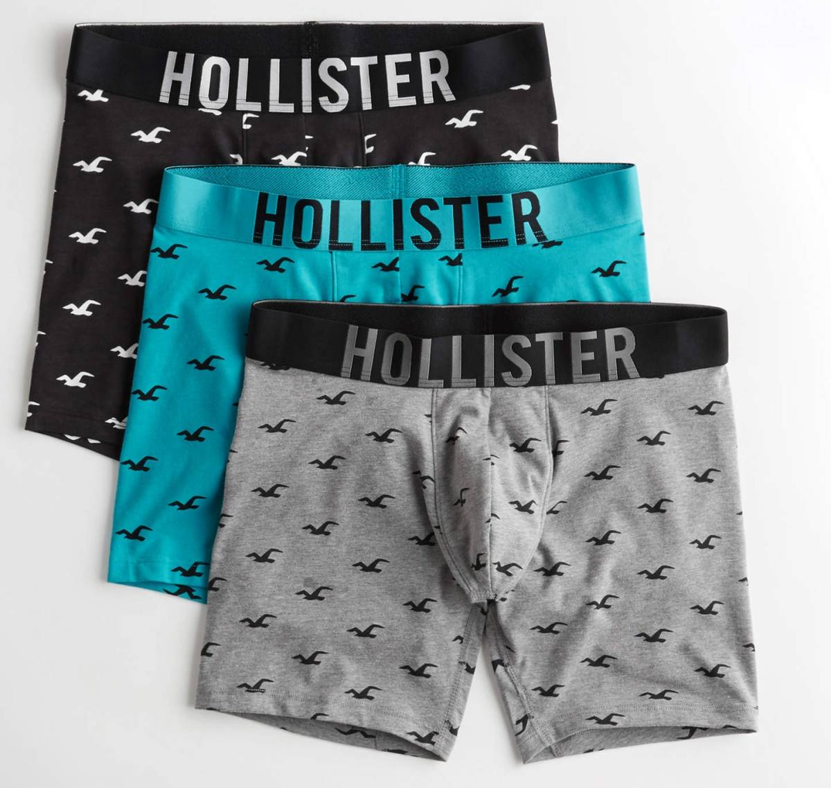人気定番，セール HOLLISTER ホリスター men's ボクサーパンツ サイズ Ｍ ７９ ８１cm ３枚セット ロング丈トランクス(Mサイズ)｜売買されたオークション情報、yahooの商品情報をアーカイブ公開 - オークファン Mサイズ