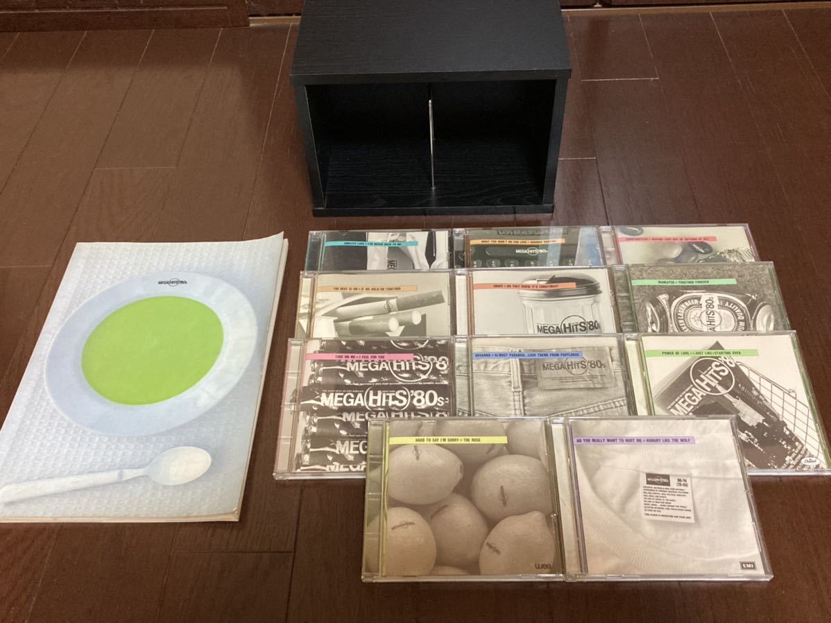 MEGA HITS '80s 全186曲 CD 11枚組 木製棚など当時販売セット全揃
