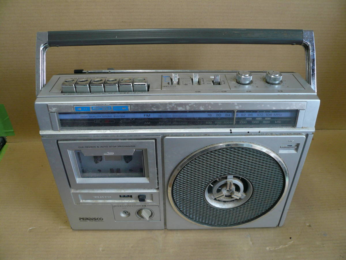 日立 TRK-5620 HITACHI パディスコ FM⁄AMラジオ カセット ラジカセ動作