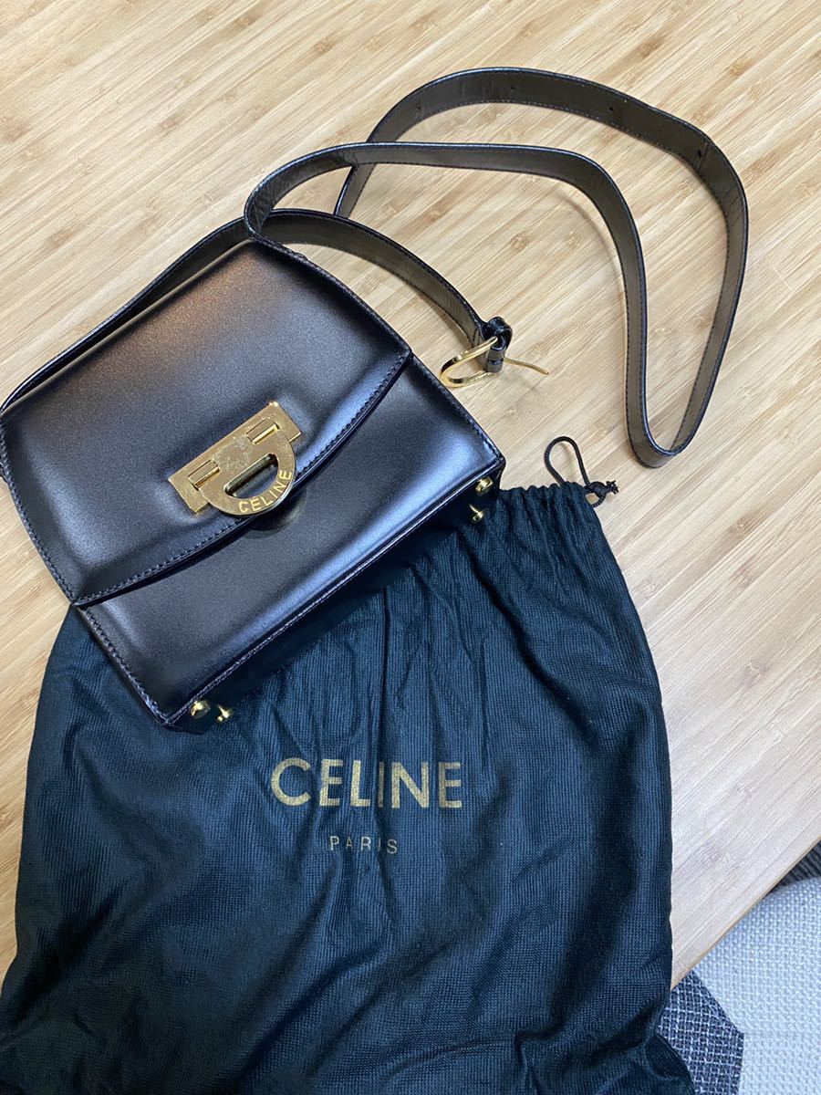 セリーヌ CELINE ショルダーバッグ ヴィンテージ 黒