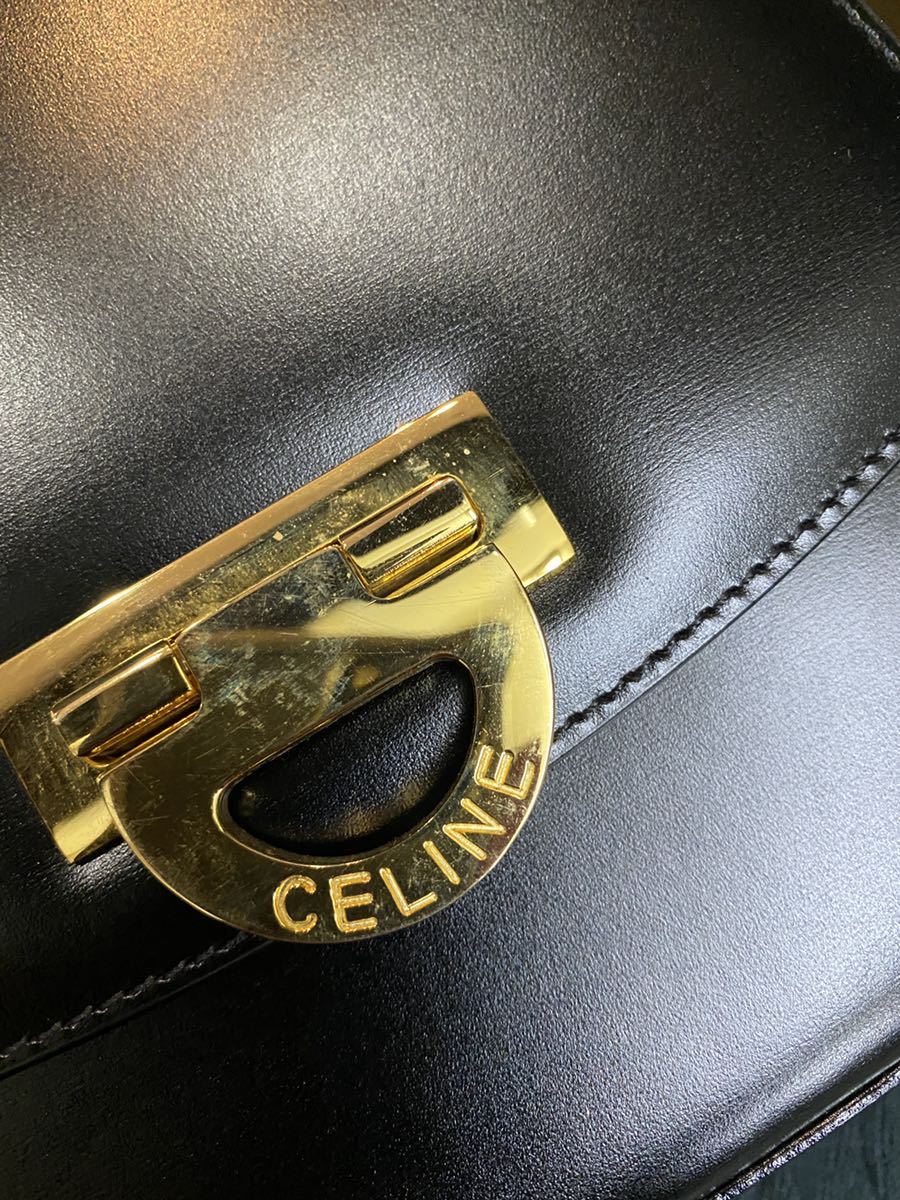 セリーヌ CELINE ショルダーバッグ ヴィンテージ 黒