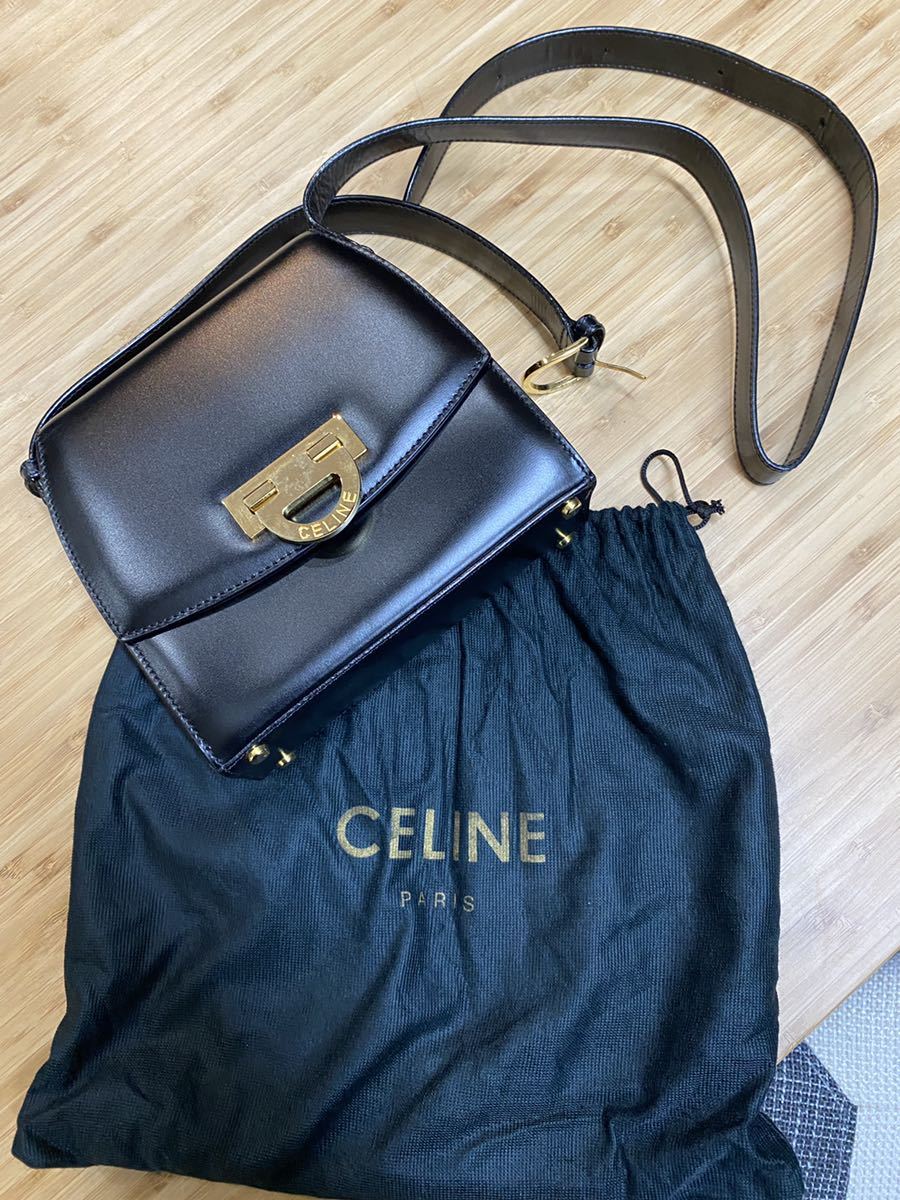 セリーヌ CELINE ショルダーバッグ ヴィンテージ 黒