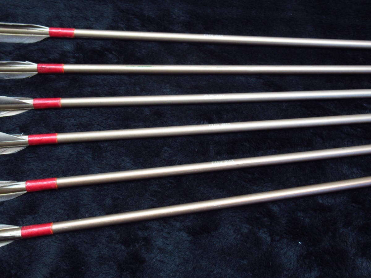 中古 EASTON XX75 2015 6本 弓道 矢 矢筒 付 イーストン M2998431 矢