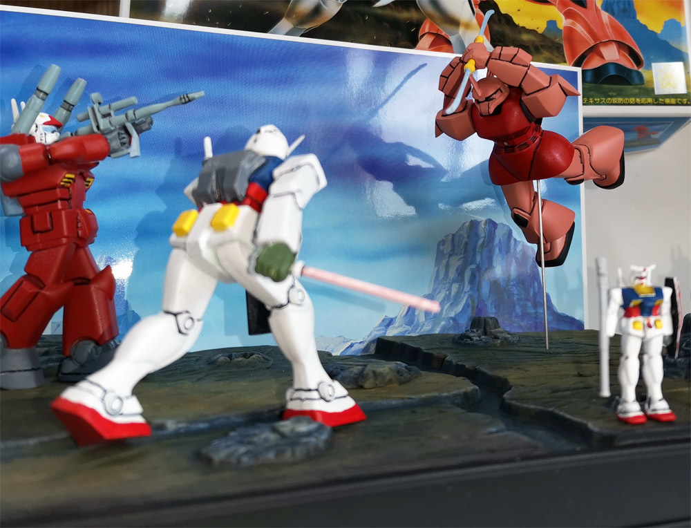 バンダイ ガンダム情景模型 1 250 テキサスの攻防 改修塗装済み 完成品 ジオラマ 旧キット 完成品 売買されたオークション情報 Yahooの商品情報をアーカイブ公開 オークファン Aucfan Com