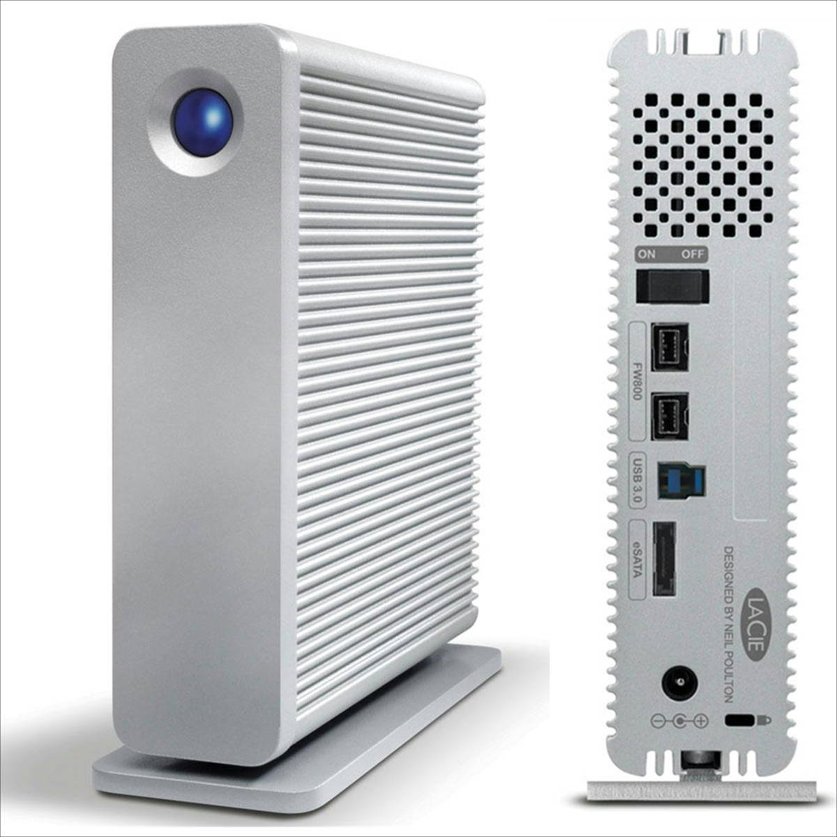 LACIE d2 Quadra USB3.0 3TB 外付けHDD LaCie d2 Quadra 3TB USB3.0/FireWire/eSATA LCH-D2Q030Q3 外付け
