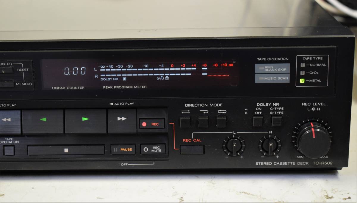 SONY ソニー TC-R502 オートリバース録・再カセットデッキ ベルト交換