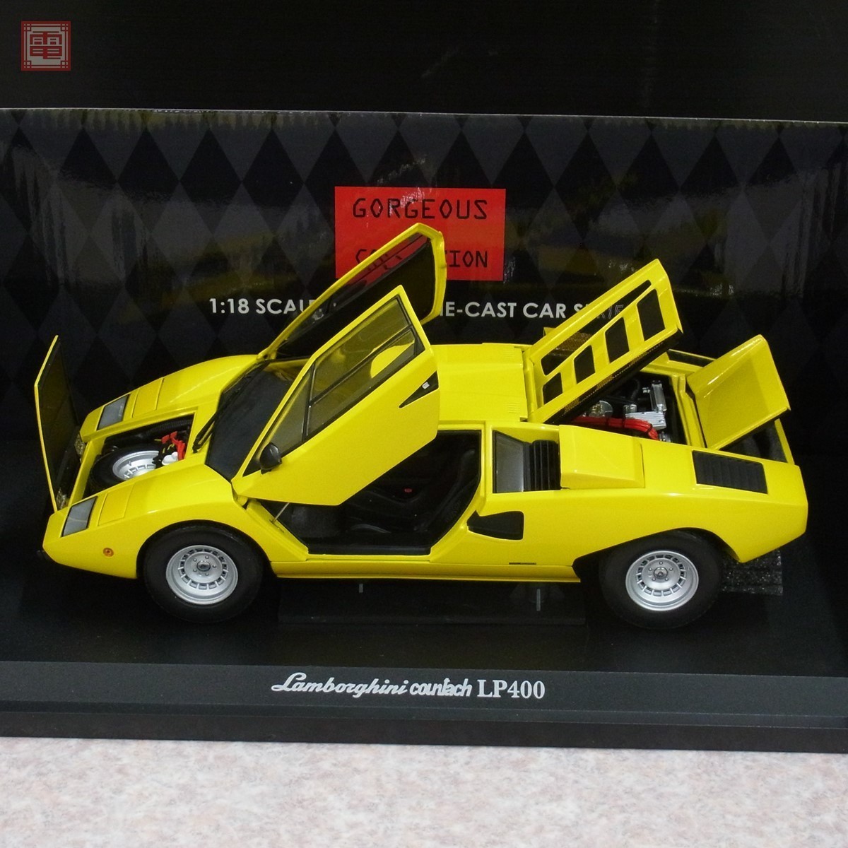 京商 1/18 ランボルギーニ カウンタック LP400 イエロー No.08321Y ゴージャスコレクション KYOSHO Lamborghini Countach YELLOW【20 京商 1&frasl;18 ランボルギーニ 京商1&frasl;18ミニカー 大型ウイング装備モデル COLLECTION