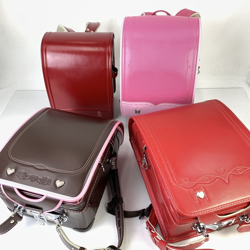 中古品】 ランドセル 4個セット 赤 ピンク ブラウン 小学校 入学 