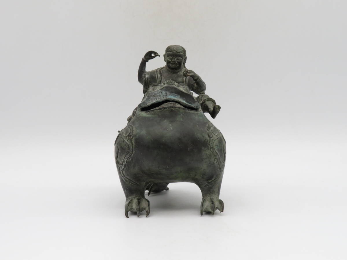 香炉 | 金属工芸 茶道具 高岡銅器 唐銅 古玩 K322 大明宣徳年 大明