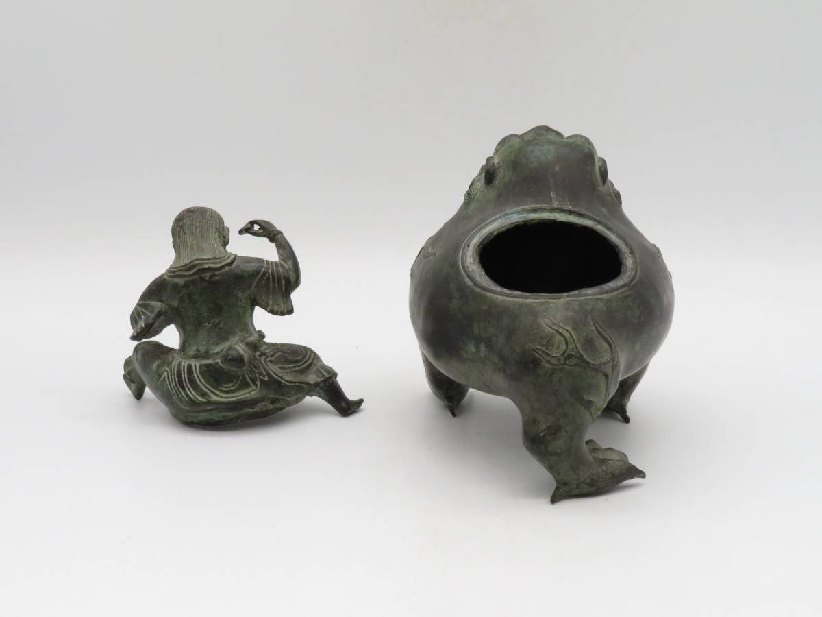 香炉 | 金属工芸 茶道具 高岡銅器 唐銅 古玩 K322 大明宣徳年 大明