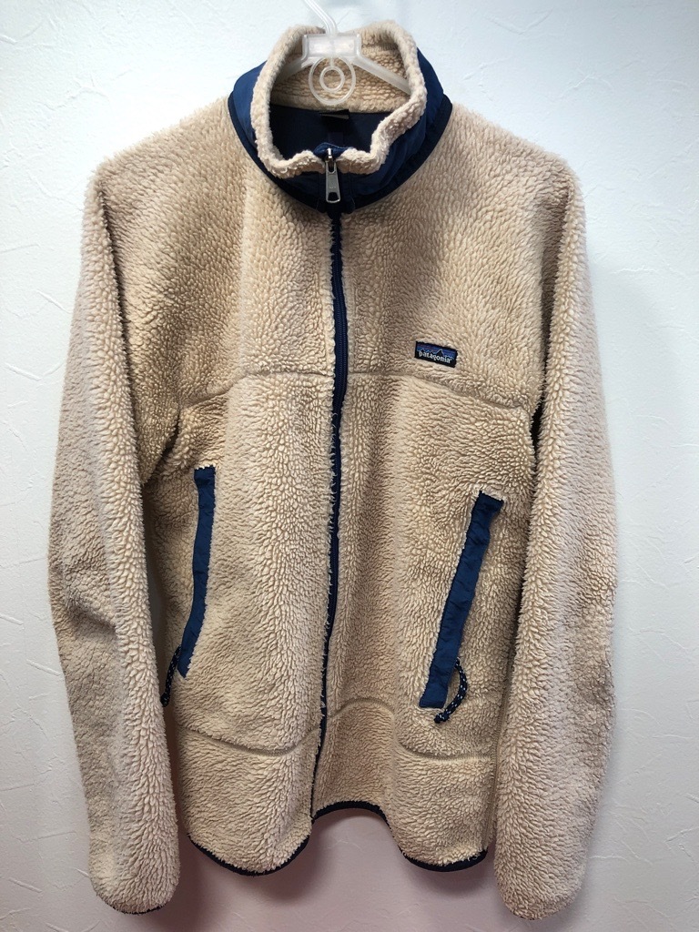 希少 97年 Patagoniaパタゴニア レトロX フリース P.F.E M ナチュラル ネービー R40402