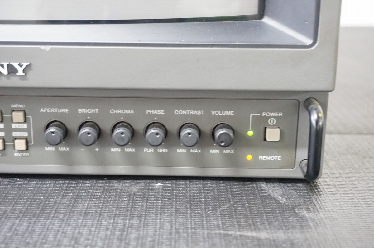 SK] SONY ソニー PVM-1454Q HR Trinitron 業務用 マスターモニター