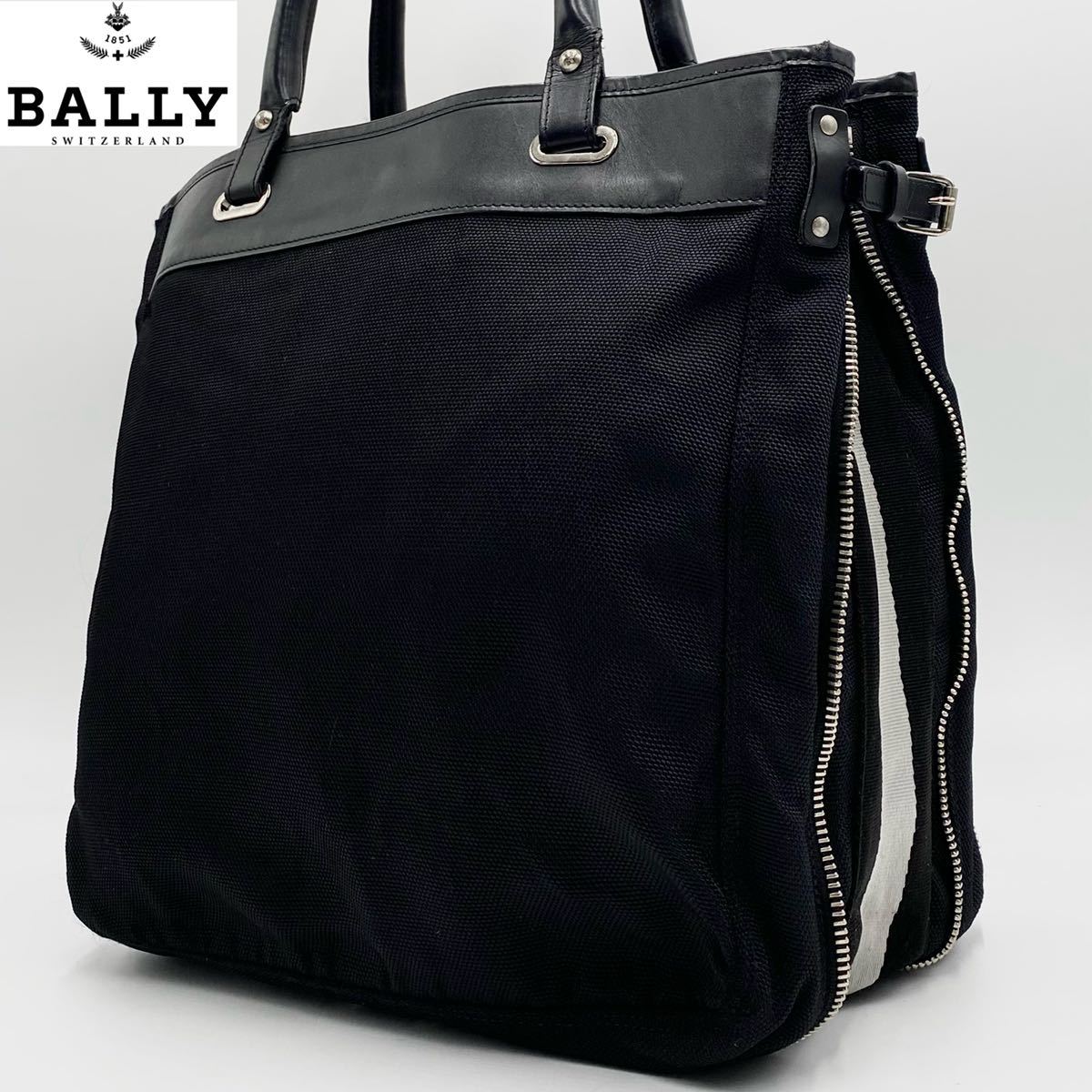  1円 級 BALLY バリー メンズ ビジネスバッグ トート ハンド 肩掛け トレスポ キャンバス レザー 本革 カーフ A4 通勤 黒 ブラック(かばん、バッグ)｜売買されたオークション情報、yahooの商品情 かばん、バッグ