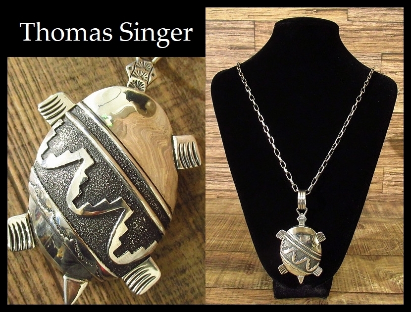 □ 希少 美品 Navajo ナバホ族 Thomas Singer トーマスシンガー 作