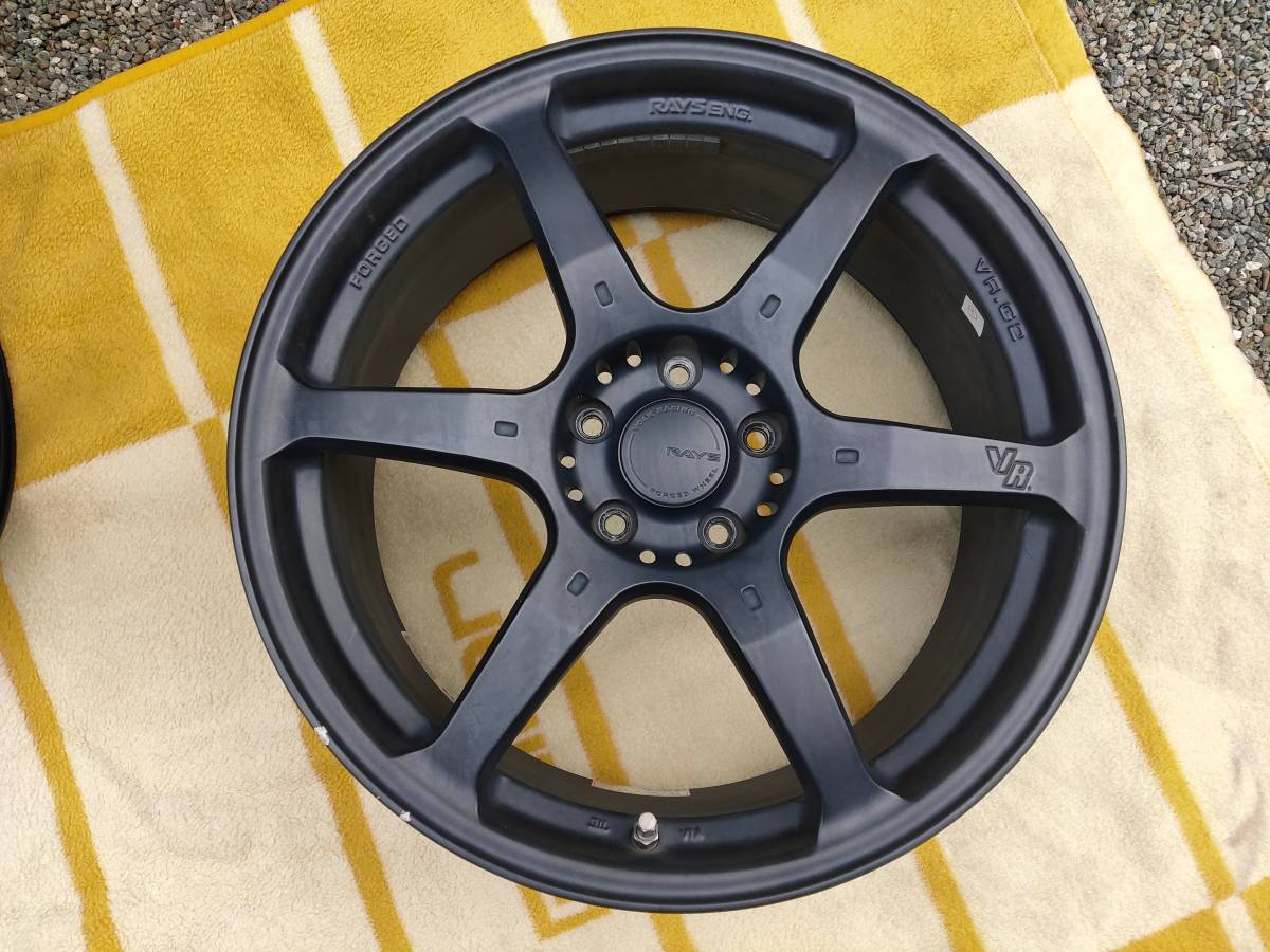 RAYS VOLKRACING VR.G2 19インチ8.5J+45 5H/114.3 マットブラック VRG2 