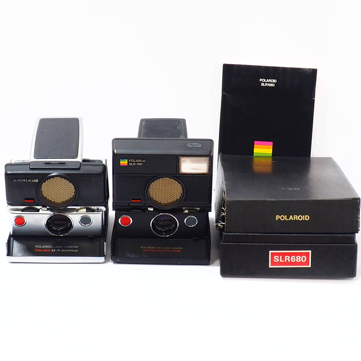 POLAROID SLR 680 SX-70 AUTOFOCUS ジャンク 2台セット PLAROID 600 
