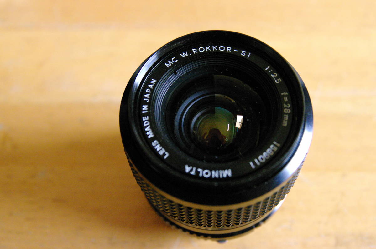 【ジャンク】カメラ レンズ minolta Canon など 10台② ジャンク レンズ3本 MC 28㎜／2.5 35㎜／2.8 50㎜／1.4 ボディ SRT101