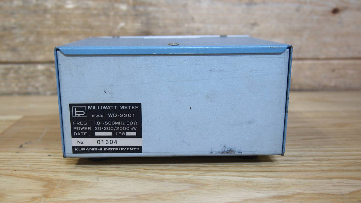 ☆(F0331-22)KURANISHI クラニシ WD-2201 MILLI WATTMETER ミリワット