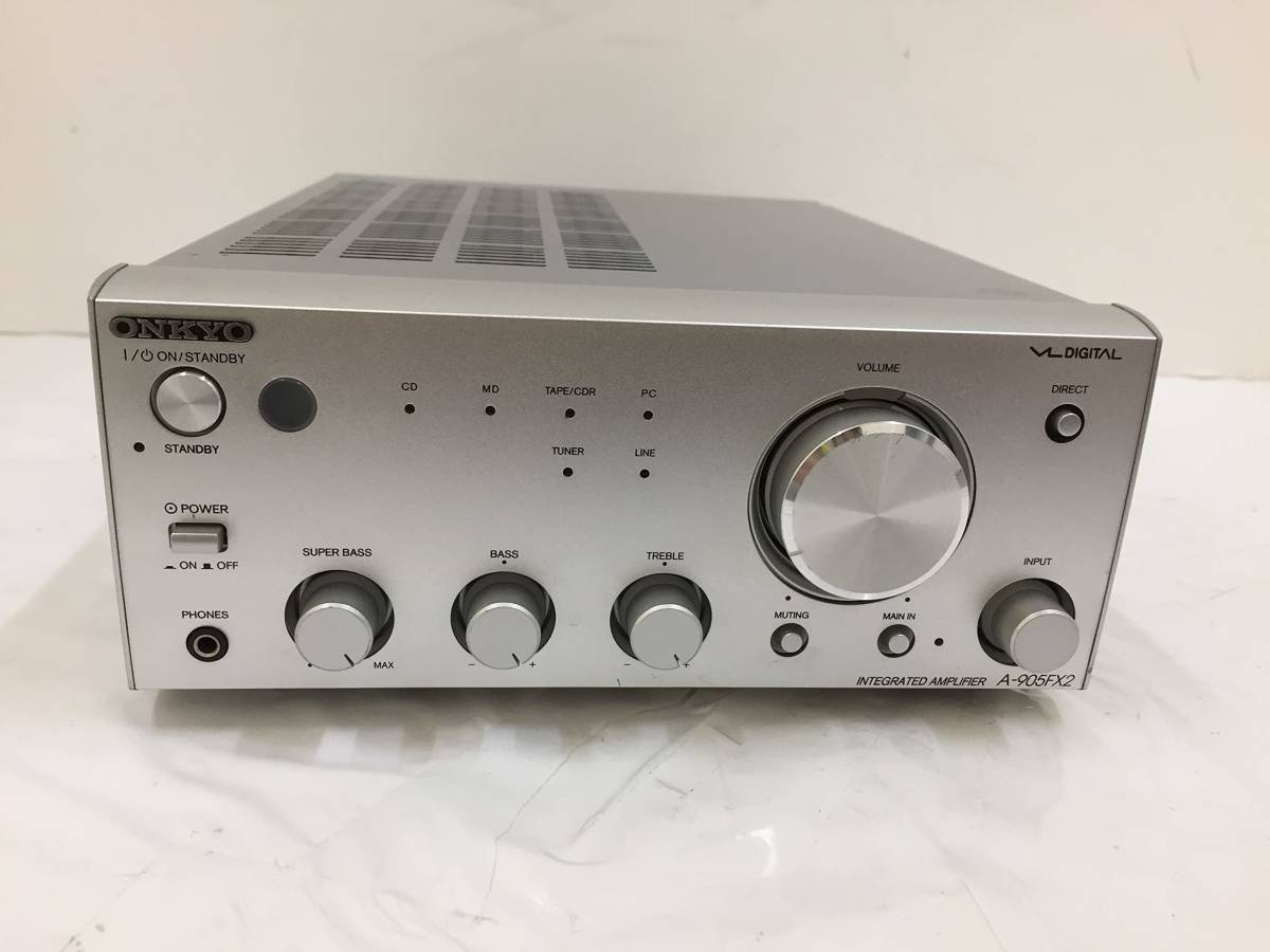 1】【A】ONKYO INTEC205 プリメインアンプ A-905FX2(S) シルバー 0405o