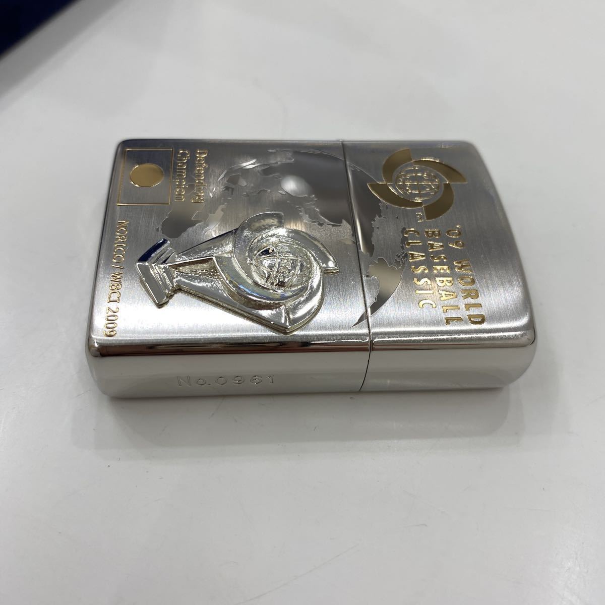 09年WBC記念zippo 新品未使用 2009年WBC開催記念Zippo シリアルナンバー